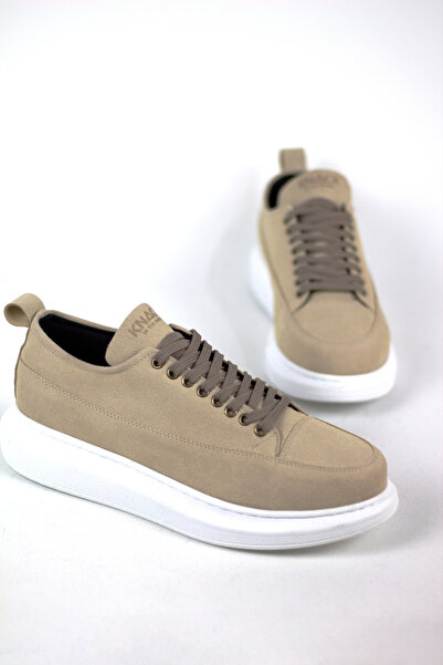 Rainon Store Mink Suede Lace Up High Sole Men's Sports Shoes