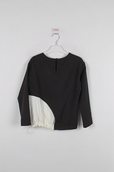 incity Girl's Black Elastic Adjustable Blouse