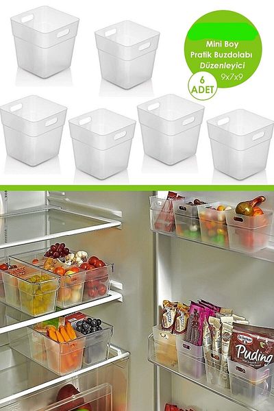 stilsenin34 6 Pieces Refrigerator Door Organizer 6-Piece Refrigerator Organizer and Bathroom Organizer