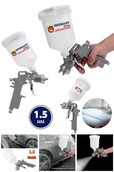 Germany Style Profesyonel Havalı Üstten Depolu Boya Tabancası 1.5 Mm Basınç A...