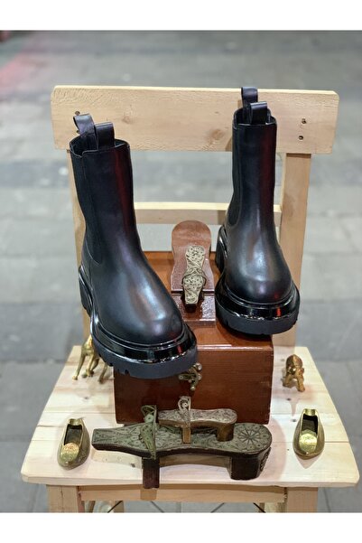 NİSH EXCLUSİVE 2326 Nish Hakiki Deri Kalın Balon Taban Günlük Postal Tarz Las...