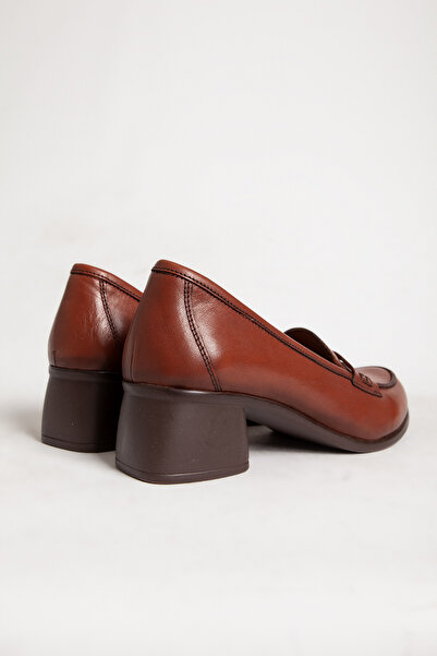 Dericlub DERİCLUB 04045 Genuine Leather Women's Heeled Shoes