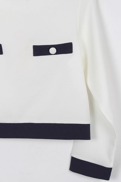 incity Κοριτσίστικη μπλούζα Ecruya Navy Blue Piece με λεπτομέρειες