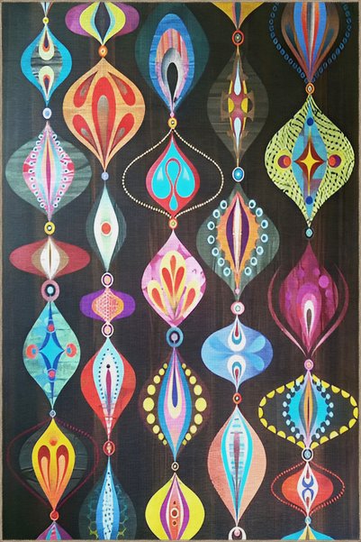 Rugs Modern Halı سجادة زخرفية عصرية إبداعية متعددة الألوان ذات نقش سريالي متع...
