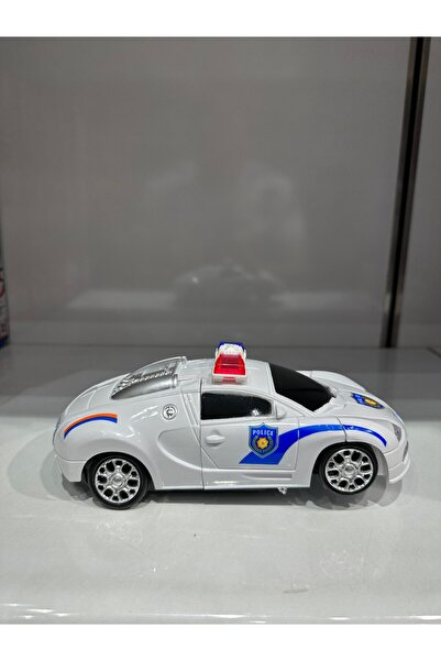 YVZ Dönüşen Robot Olan Oyuncak POLİS ARABASI Çarp ve Devam Et 22 cm