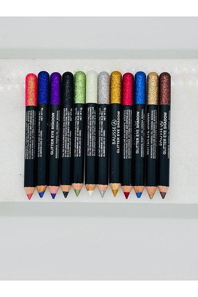 Lady Beauty 12 Pack Glitter Eye Pencil - Glitter Eyesahodw