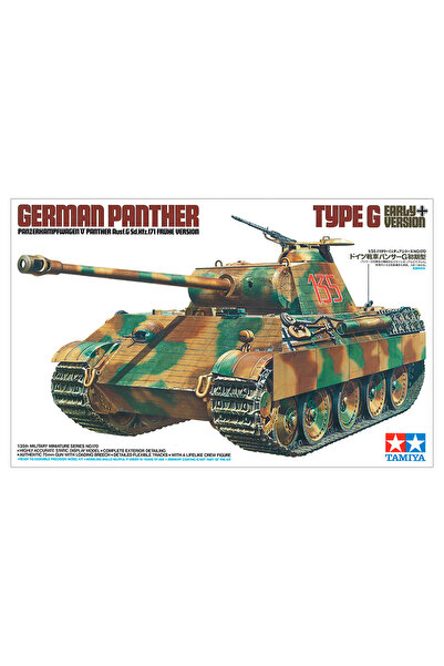 Genel Markalar 1/35 German Pz.Kpfw.V Ausf.G Panther Early Plastik Tank Maket Kiti, Demonte Hobi Seti