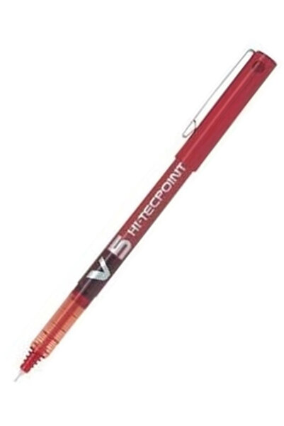 Pilot PİLOT V5 Hİ-TECPOİNT 0.5 MM SIVI MÜREKKEPLİ ROLLERBALL KALEM – KIRMIZI