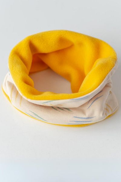 Mama Yoyo Baby&Kids Παιδικό γιακά λαιμού Fleece - Ριγέ / Μουσταρδί / Πράσινο - Συμβατό μέχρι 5 ετών