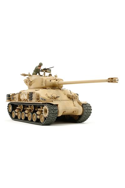 TAMIYA 1/35 Israeli M51 Super Sherman Plastic Tank Model Kit, Disassembled Hobby Set
