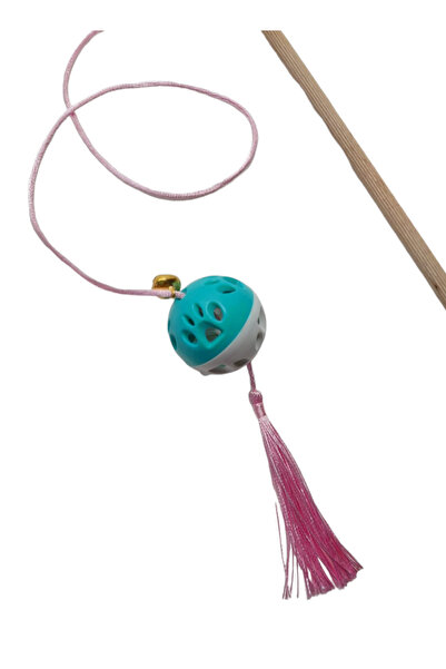 Be Cat Sound, Cat Fishing Rod, Rattle, Plastic, Colorful, Cat Patterned, Tass...