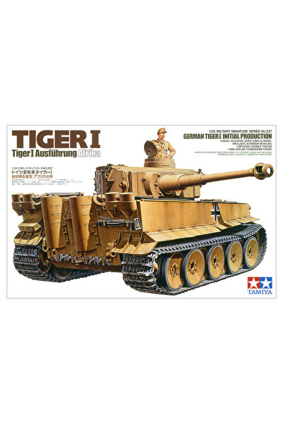 Genel Markalar 1/35 German Tiger I Initial Production Plastik Tank Maket Kiti, Demonte Hobi Seti