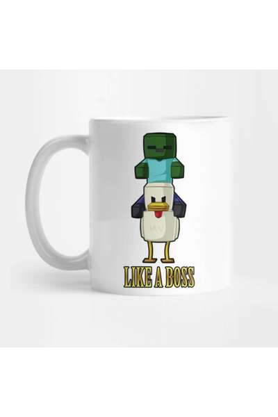 Pixxa Chicken Jockey - Minecraft Kupa Bardak