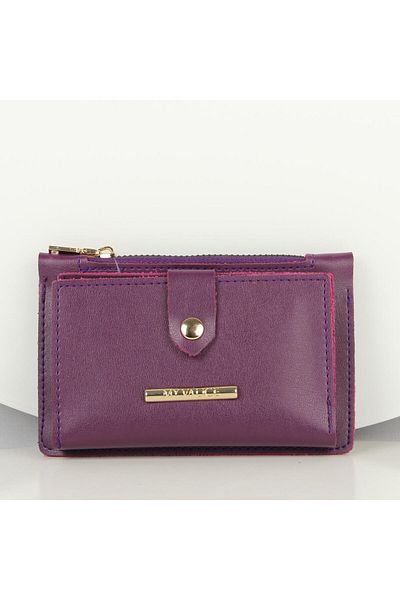 My Valice Women's Leather Wallet and Card Holder 1626 Purple