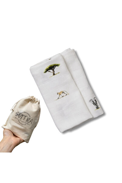 sutra غطاء بطانية لعربة الأطفال من قطن الموسلين المصنوع من الخيزران - حقيبة ق...