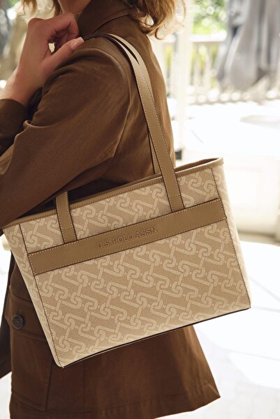 U.S. Polo Assn. U.S. Polo Assn. Çapraz Askılı Kadın Çanta Bej Us23514