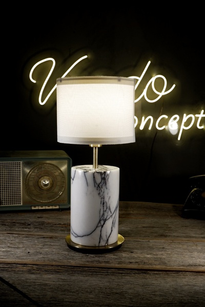 Voodo Concept Leylak Mermer Abajur