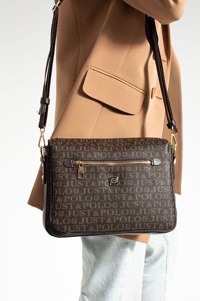 POLO style Geantă de umăr și crossbody model poștal cu 8 compartimente Foarte util
