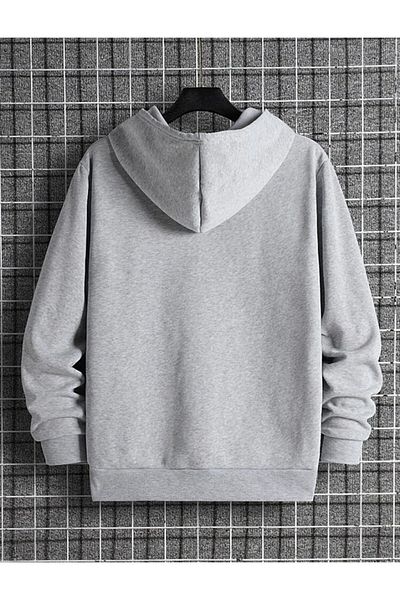 Josette Φούτερ με κουκούλα Unisex Grey Los Angeles California με στάμπα με κουκούλα