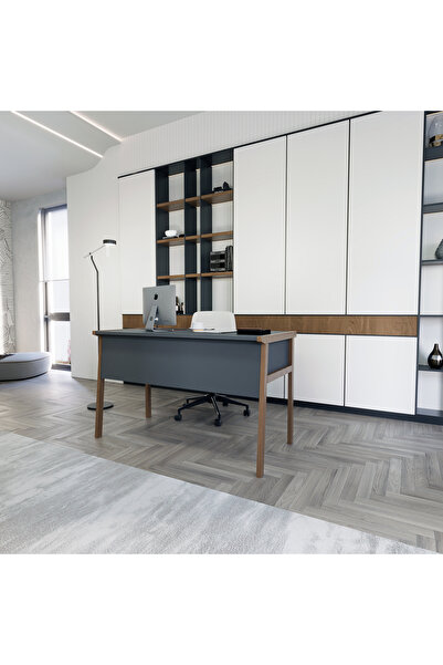 lagomood Zenith Çalışma Masası 120cm Antrasit Ceviz