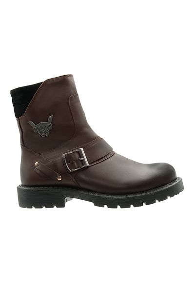 SELİN SOYLU Men's Genuine Leather Laceless Boots, Fur Boots, Zippered Boots