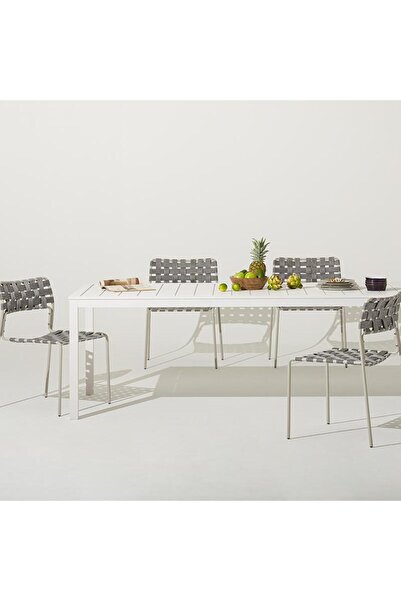 Koleksiyon Alba Bahçe Beyaz Masa 220x100