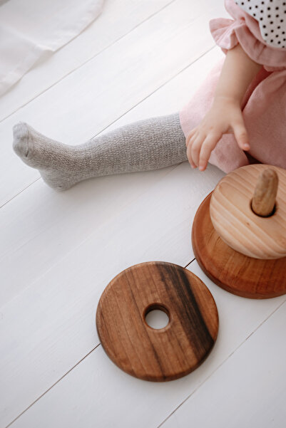 Elsisocks جوارب طويلة قطنية للأطفال بنمط منقوش