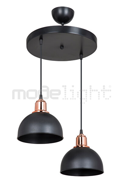 Modelight BELLA 2Lİ AVİZE SİYAH SALON-OTURMA ODASI-ÇOCUK ODASI-YEMEK-YATAK ODASI--ANTRE-MUTFAK