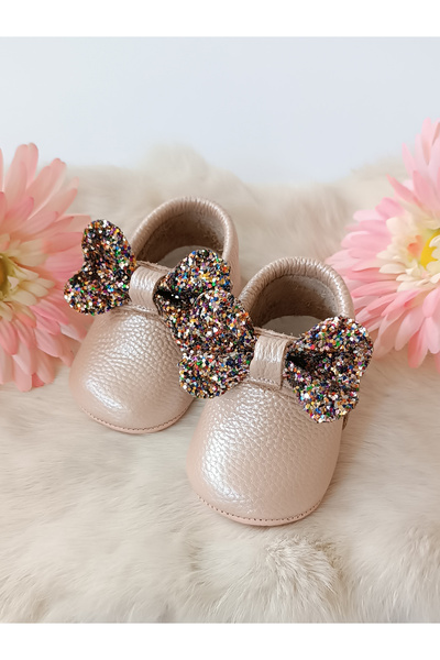 Hodore Sofia Salmon Genuine Leather Baby Loafers