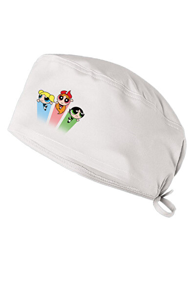 YNK Bonnet cu temă Powerpuff Girls Bonnet chirurgical standard și supradimens...