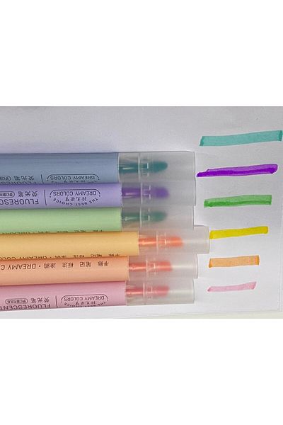 Concord Mini Pastel Color 6-Piece Highlighter Set