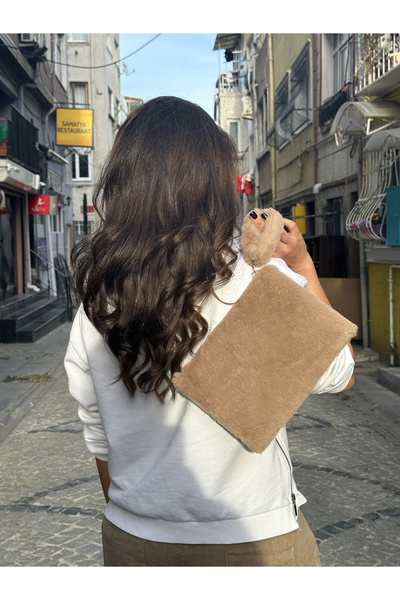 Hedwig Design Дамска плюшена/мечтана чанта с цип и подплата