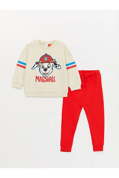 LC Waikiki LCW baby Crew Neck Paw Patrol Printed Baby Boy Set of 2