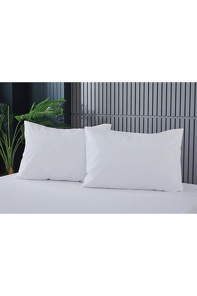 Doqu Home Πολύχρωμη Μαξιλαροθήκη 50 x 70 cm - Λευκή