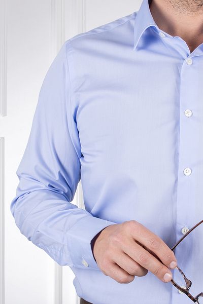 Sarar CCS Wraps Cămașă albastră Frank So Slim Fit