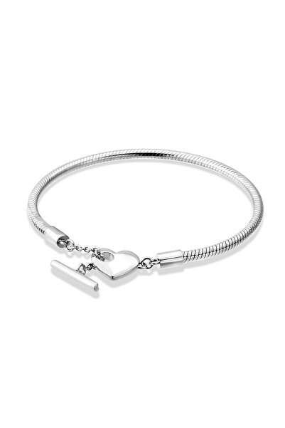 My Story Moments Kalp T-klipsli Gümüş Bileklik