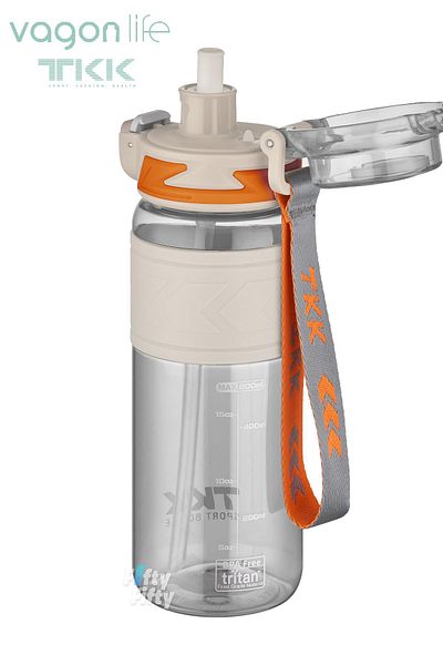 Vagonlife TKK 800 ML Dual Use Tritan Water Bottle with Straw/Comfortable Drinking Bpa Free with Carrying Strap FFTKK1020