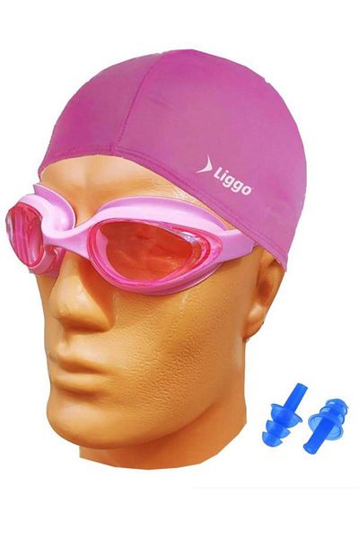 Liggo Swimming Goggles Gs4 Pool Swimming Goggles Cloth Bonnet Gag
