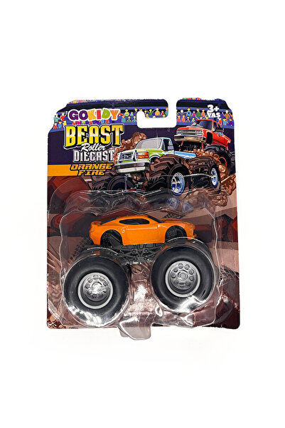 Gokidy Dev Teker Metal Araba - Turuncu