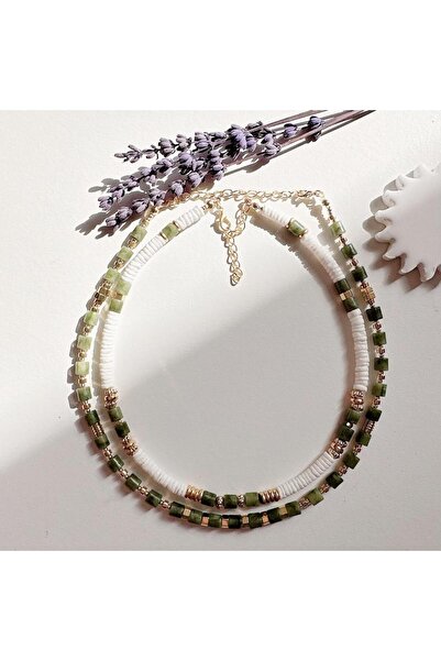 wanwa aksesuar Doğal Yeşim Taşı Stress Kolye