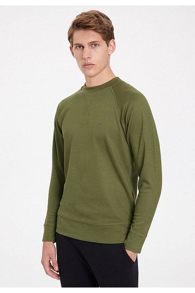 WESTMARK LONDON Πράσινο Basic Raglan Sleeve Crew Neck Regular Fit Ανδρικό φούτερ ESSENTIALS