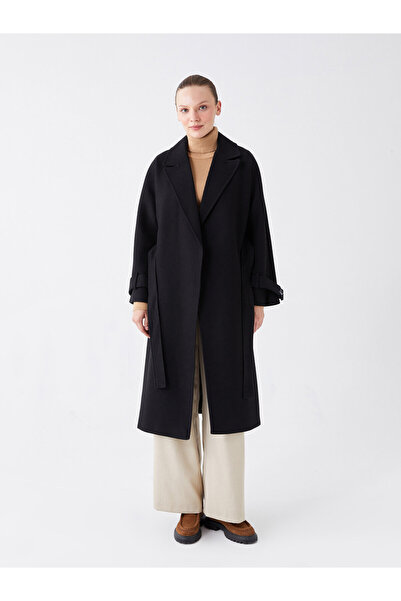 LC Waikiki Obyčejný ražený dámský kabát - bundový límec