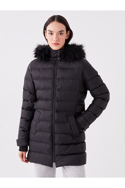 LC Waikiki Women's Puffer Hooded Coat