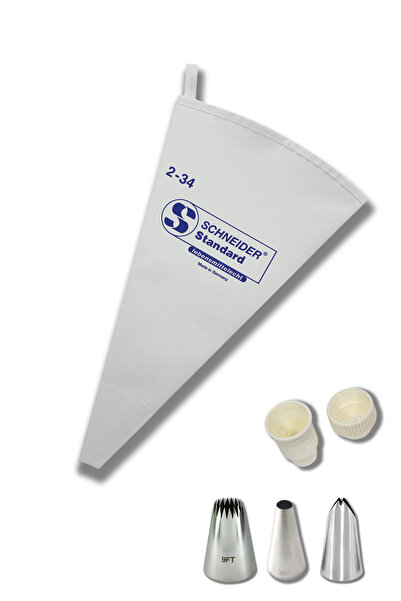 PASTRY PLANET Schneider Bez Krema Sıkma Torbası & Duy Anahtarı & 3 Adet Dekor...