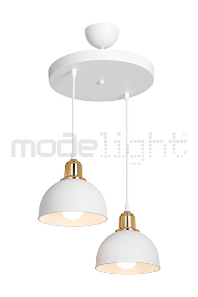 Modelight BELLA 2Lİ AVİZE BEYAZ SALON-OTURMA ODASI-ÇOCUK ODASI-YEMEK-YATAK ODASI--ANTRE-MUTFAK