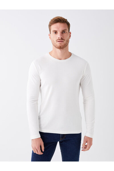 LC Waikiki Muška majica dugih rukava okrugla kragna