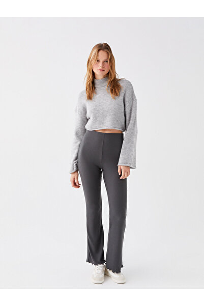 LC Waikiki Dámské rovné španělské legíny s elastickým pasem