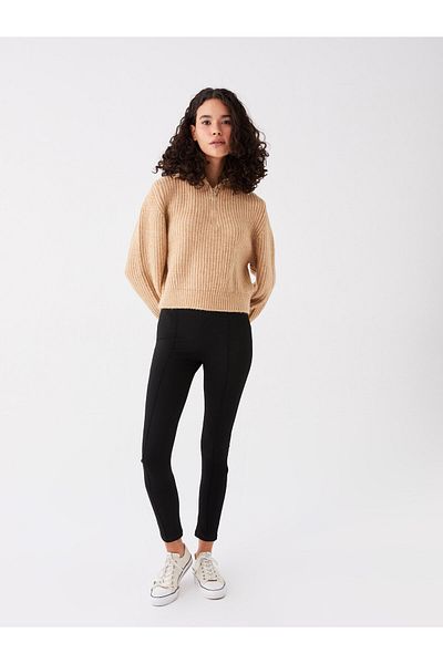 LC Waikiki Női tömör leggings - rugalmas derék