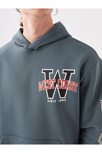 LC Waikiki Ανδρικό φούτερ με κουκούλα - μακρυμάνικο και στάμπα