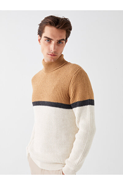 LC Waikiki Ανδρικό πλεκτό πουλόβερ με μακρυμάνικο ζιβάγκο